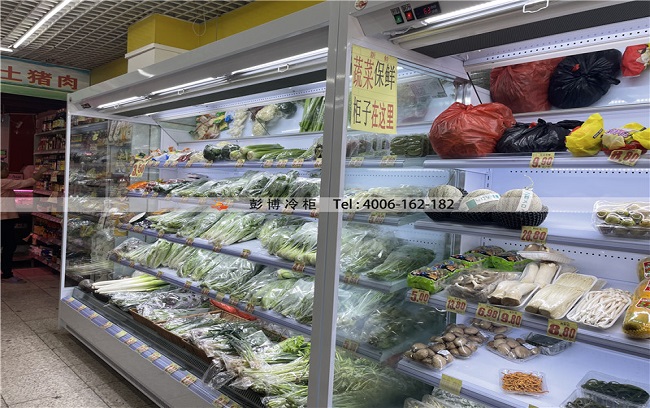深圳市福田区梅华路坤宝花园益加鲜超市 蔬菜风幕柜